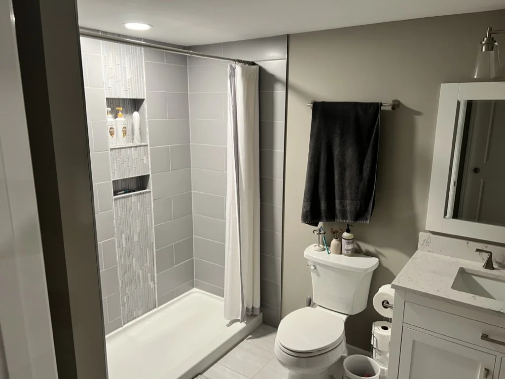 New Hope Basement Bathroom Remodel